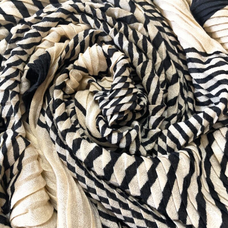 Pleated Cotton Scarves0